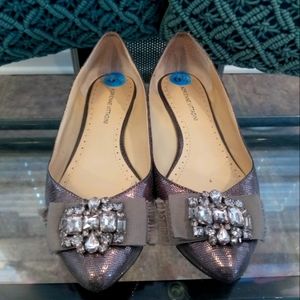 Adrienne Vittadini Shoes (silver flats)